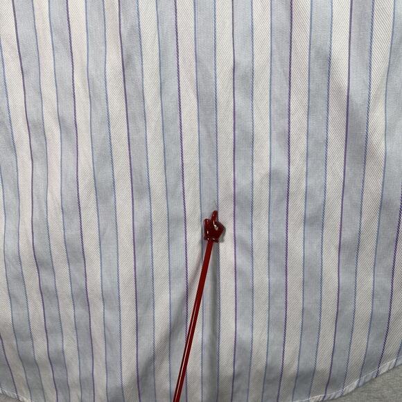 Design Inspired by the Art of John Lennon Shirt Men's XL White/Blue Striped - Picture 16 of 16